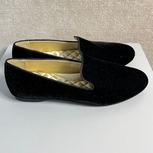 Birdies The‎ Starling Flat Black Velvet Women's Size 8